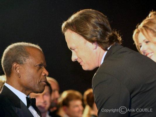Sydney Poitier et Tom Hanks 2006 / Photo : Anik Couble