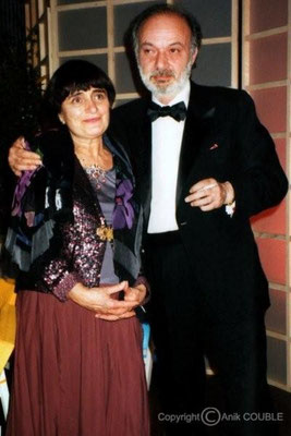 Agnes Varda et Claude Berri 1993 / Photo : Anik Couble