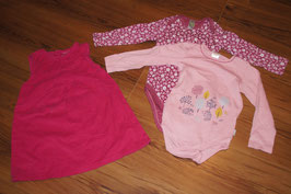 *MD95 Kleidchen Body Pack 3tlg. 86/92