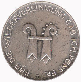 5 Fr. Basel Wiedervereinigung
