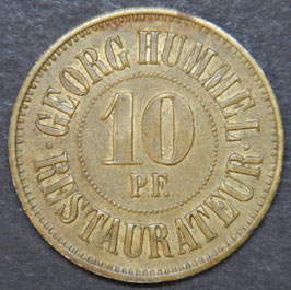 Mannheim Jungbusch 10 Pf. Georg Hummel Restaurateur