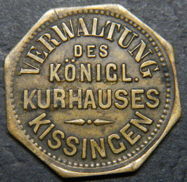 Verwaltung des Königl. Kurhauses Kissingen 1 Glas Bokleter Stahlbrunnen