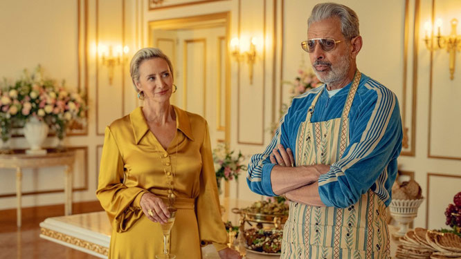 Führen den Olymp wie ein irres Mafia-Pärchen: Göttervater Zeus (Jeff Goldblum) und Gattin Hera (Janet McTeer)